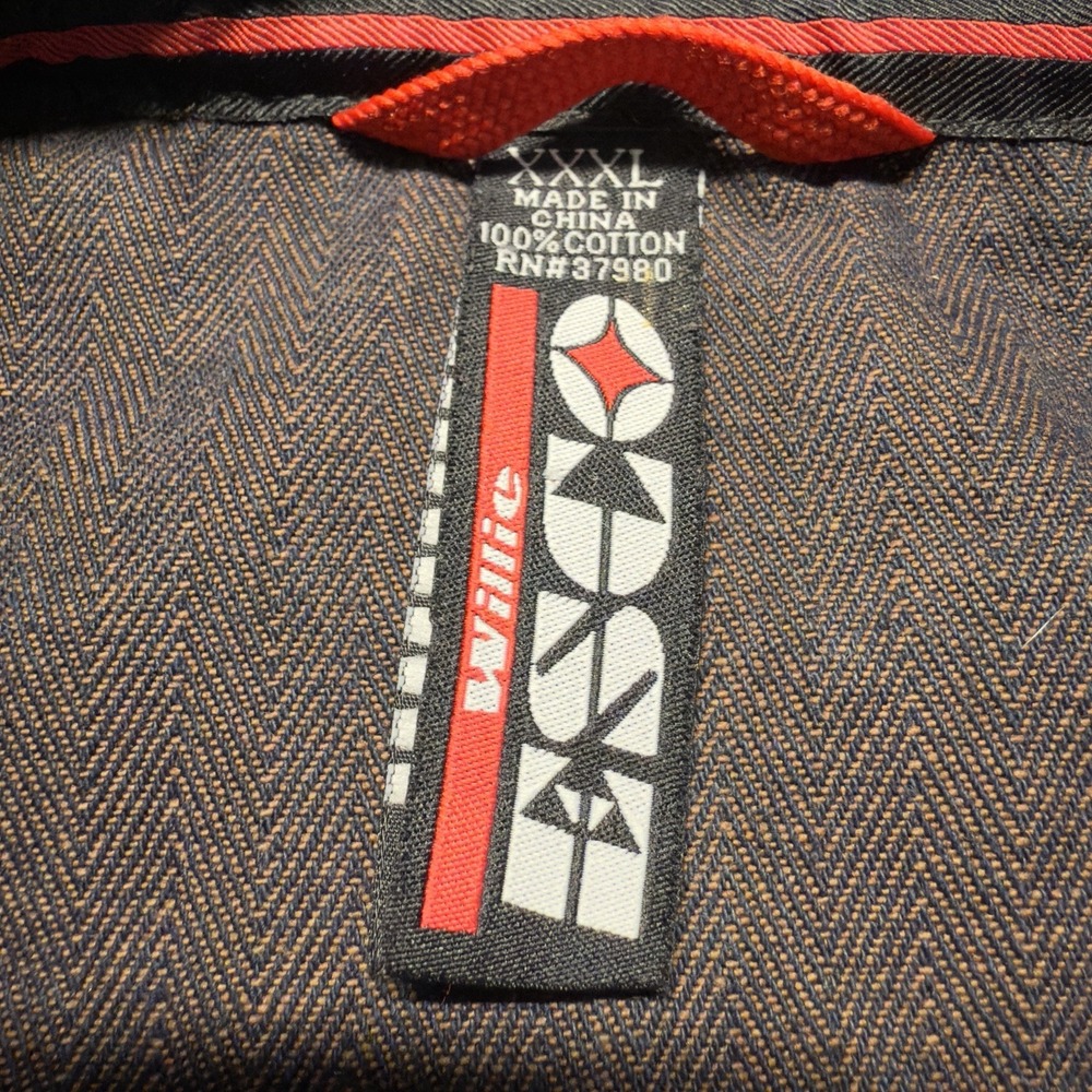 Willie Esco DUNS Jacket Mens 3XL XXXL Brown Denim Utility Baggy‎ Coat Y2K - Picture 11 of 14